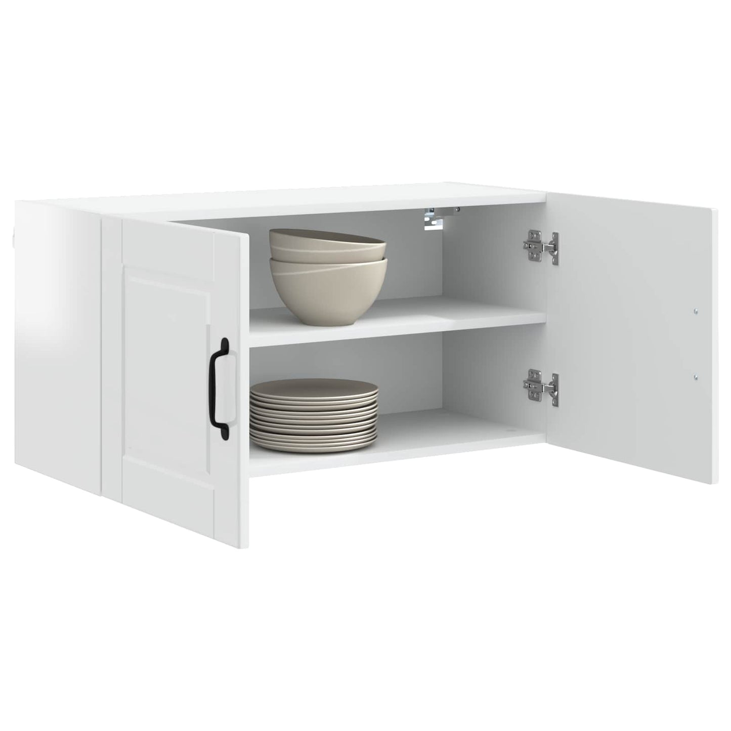 vidaXL Wall Cabinet PORTO High Gloss White 80 x 31 x 40 cm