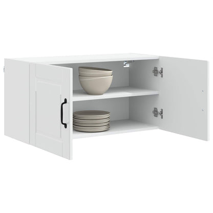 vidaXL Wall Cabinet PORTO High Gloss White 80 x 31 x 40 cm