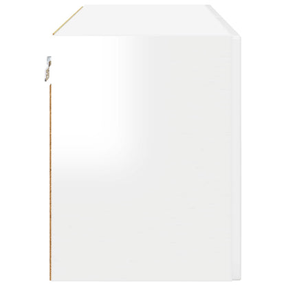 vidaXL Wall Cabinet PORTO High Gloss White 80 x 31 x 40 cm