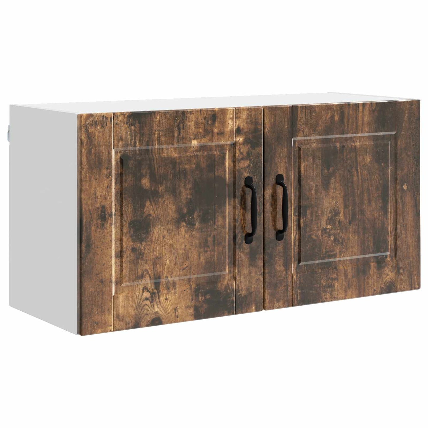 vidaXL Wall Cabinet PORTO Smoked Oak 80 x 31 x 40 cm Engineered Wood