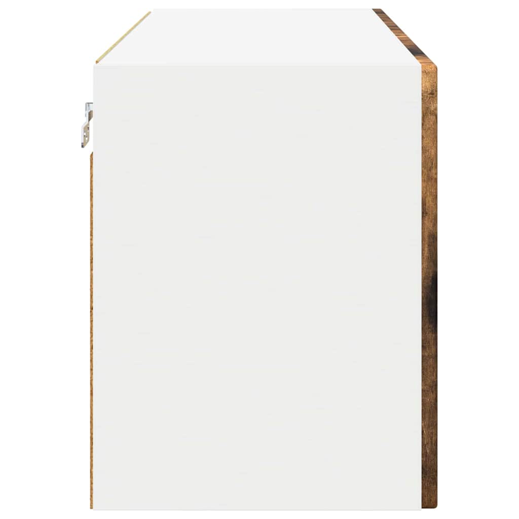 vidaXL Wall Cabinet PORTO Smoked Oak 80 x 31 x 40 cm Engineered Wood