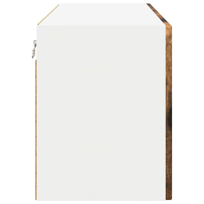 vidaXL Wall Cabinet PORTO Smoked Oak 80 x 31 x 40 cm Engineered Wood