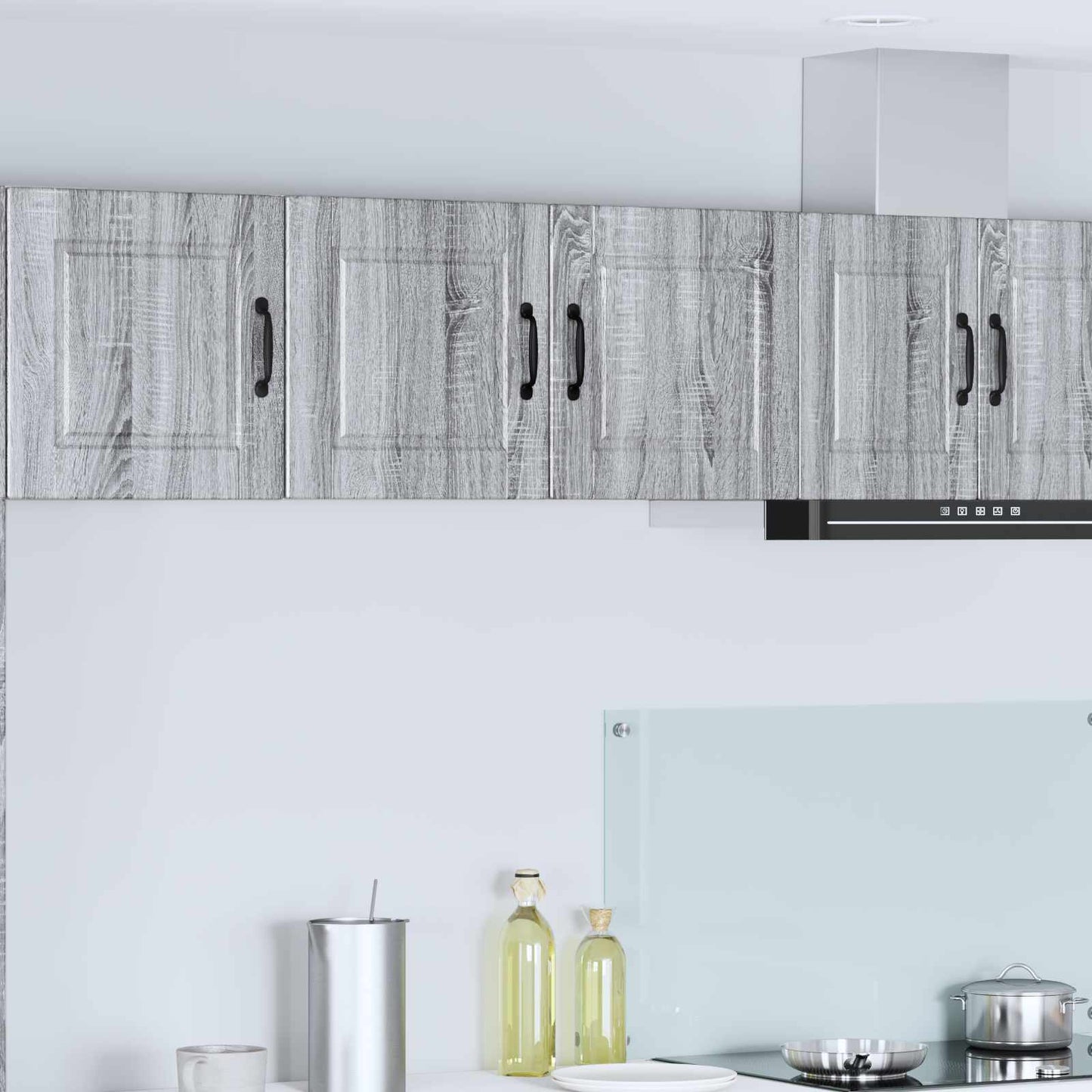 vidaXL Wall Cabinet PORTO Grey Sonoma 80 x 31 x 40 cm Engineered Wood