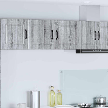 vidaXL Wall Cabinet PORTO Grey Sonoma 80 x 31 x 40 cm Engineered Wood