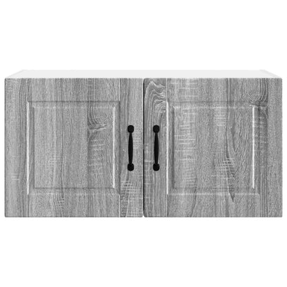 vidaXL Wall Cabinet PORTO Grey Sonoma 80 x 31 x 40 cm Engineered Wood