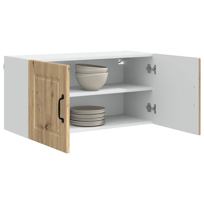 vidaXL Wall Cabinet PORTO Artisan Oak 80 x 31 x 40 cm Engineered Wood