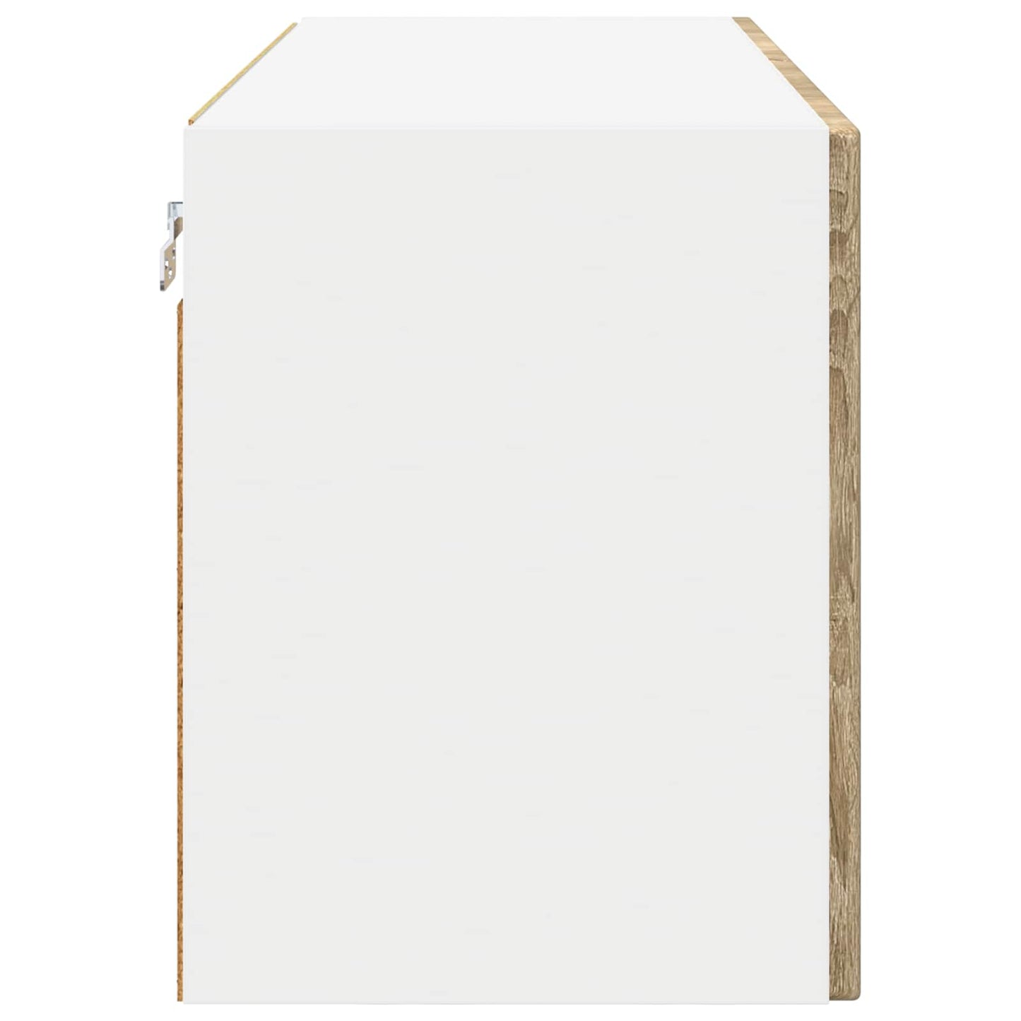vidaXL Wall Glass Cabinet PORTO Sonoma Oak 80 x 31 x 40 cm