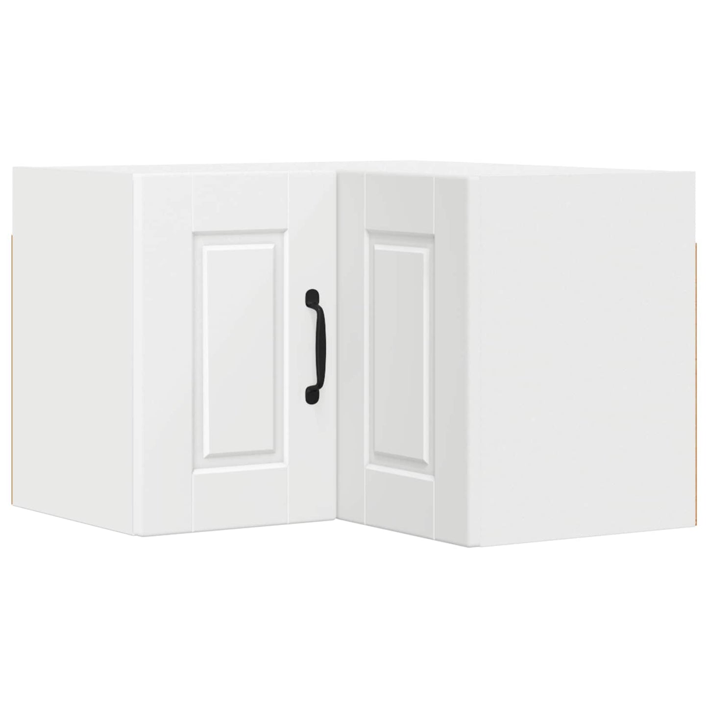 vidaXL Wall Corner Cabinet PORTO White 57 x 57 x 40 cm Engineered Wood