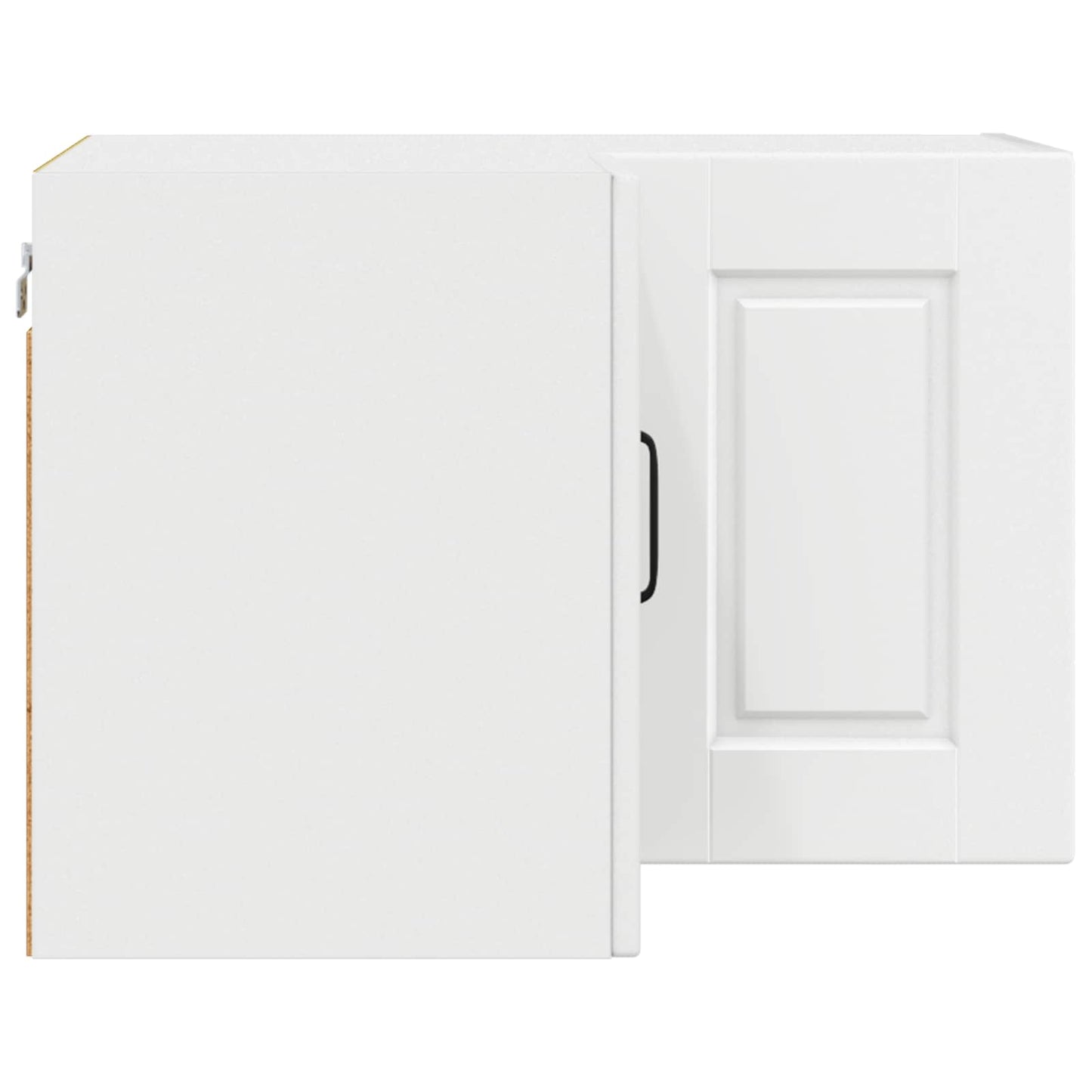vidaXL Wall Corner Cabinet PORTO White 57 x 57 x 40 cm Engineered Wood