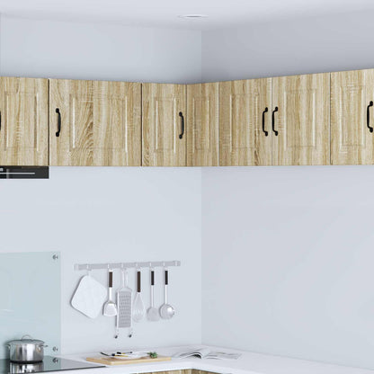 vidaXL Wall Corner Cabinet PORTO Sonoma Oak 57 x 57 x 40 cm