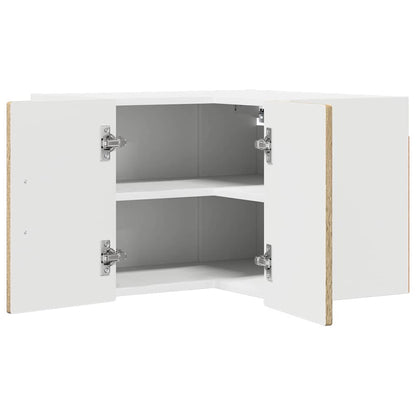 vidaXL Wall Corner Cabinet PORTO Sonoma Oak 57 x 57 x 40 cm