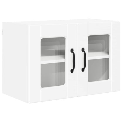 vidaXL Wall Glass Cabinet PORTO 2 pcs White 60 x 31 x 40 cm