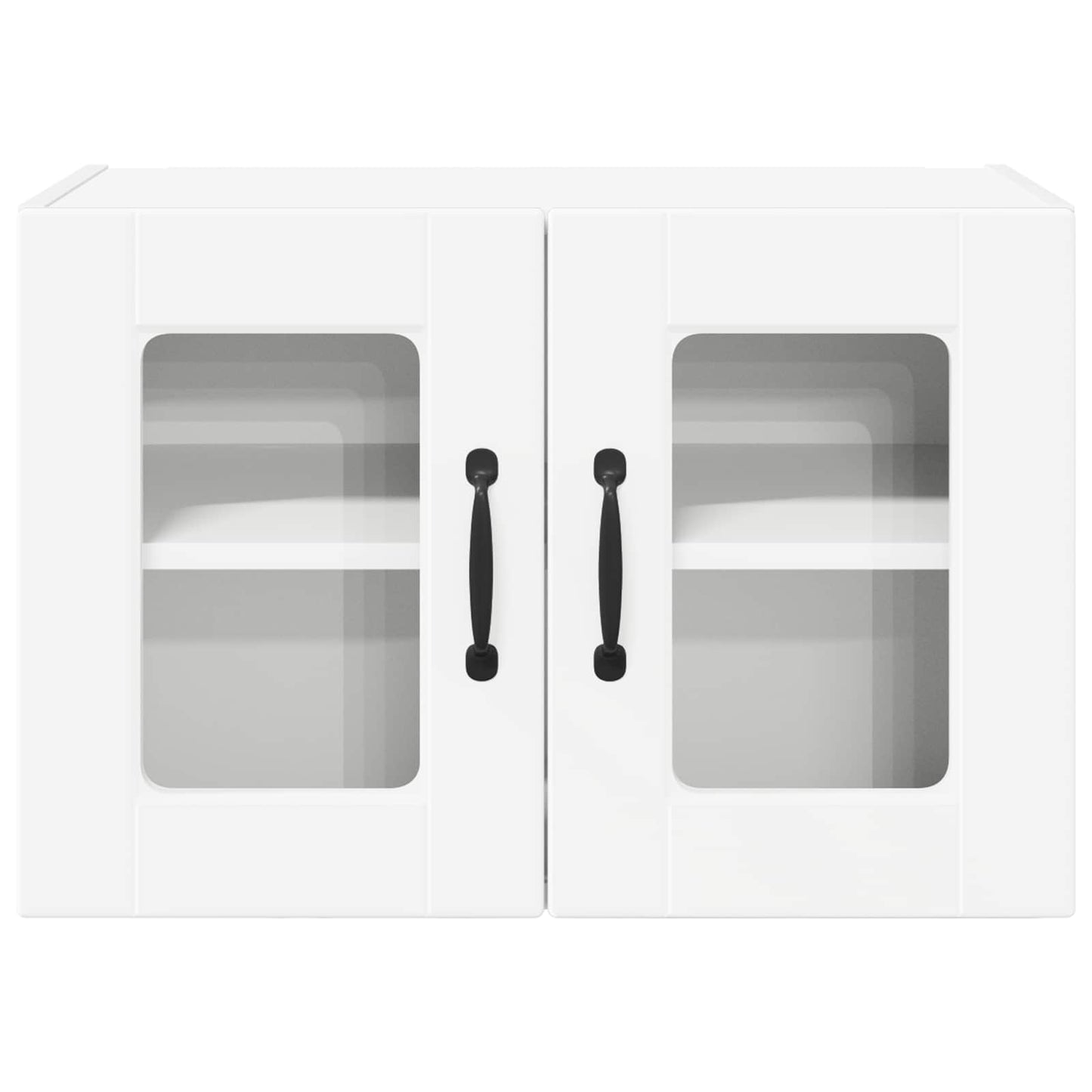 vidaXL Wall Glass Cabinet PORTO 2 pcs White 60 x 31 x 40 cm