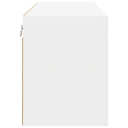 vidaXL Wall Glass Cabinet PORTO 2 pcs White 60 x 31 x 40 cm