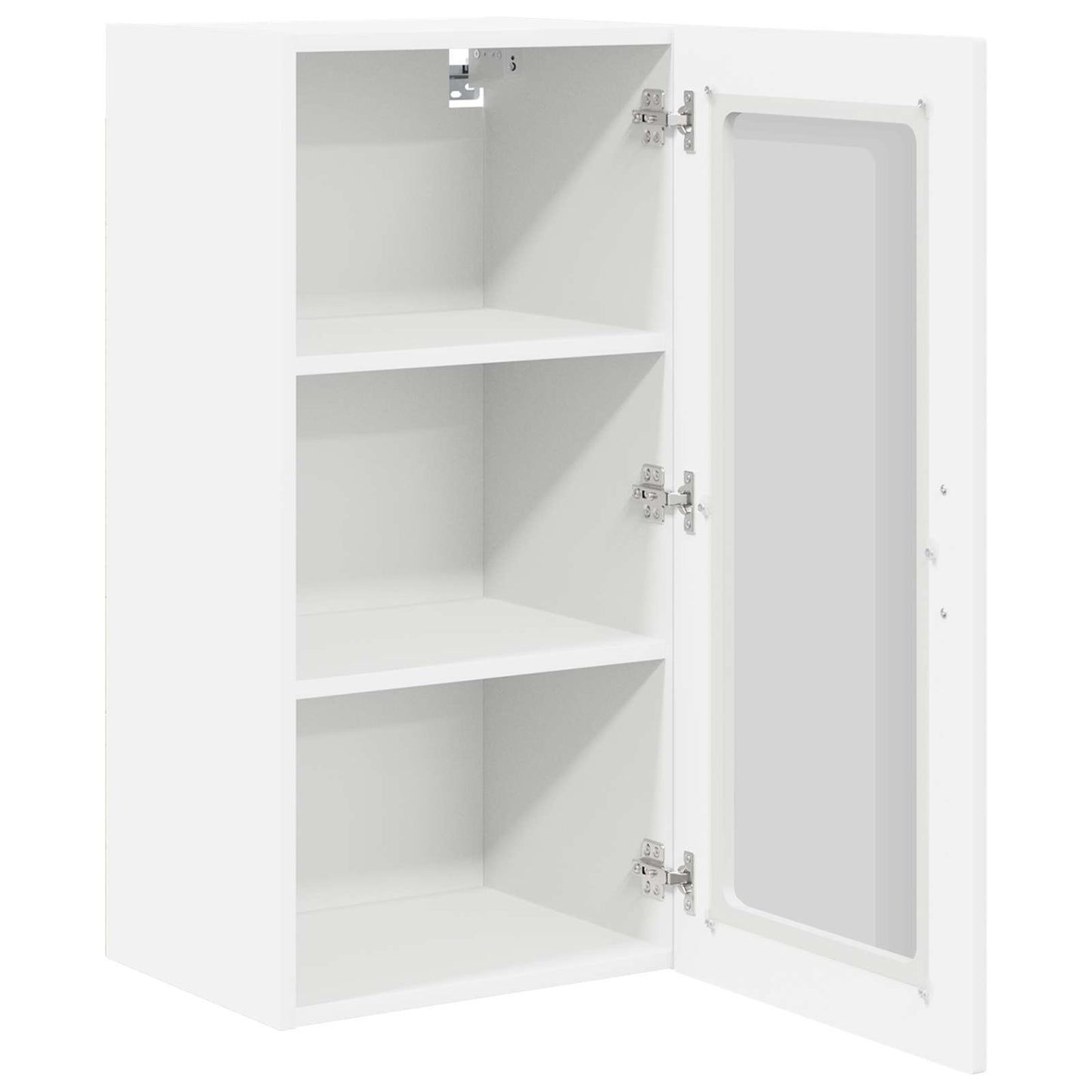 vidaXL Wall Glass Cabinet PORTO 2 pcs White 40 x 31 x 80 cm