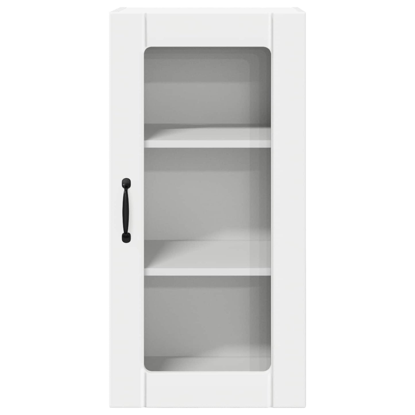 vidaXL Wall Glass Cabinet PORTO 2 pcs White 40 x 31 x 80 cm