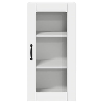 vidaXL Wall Glass Cabinet PORTO 2 pcs White 40 x 31 x 80 cm