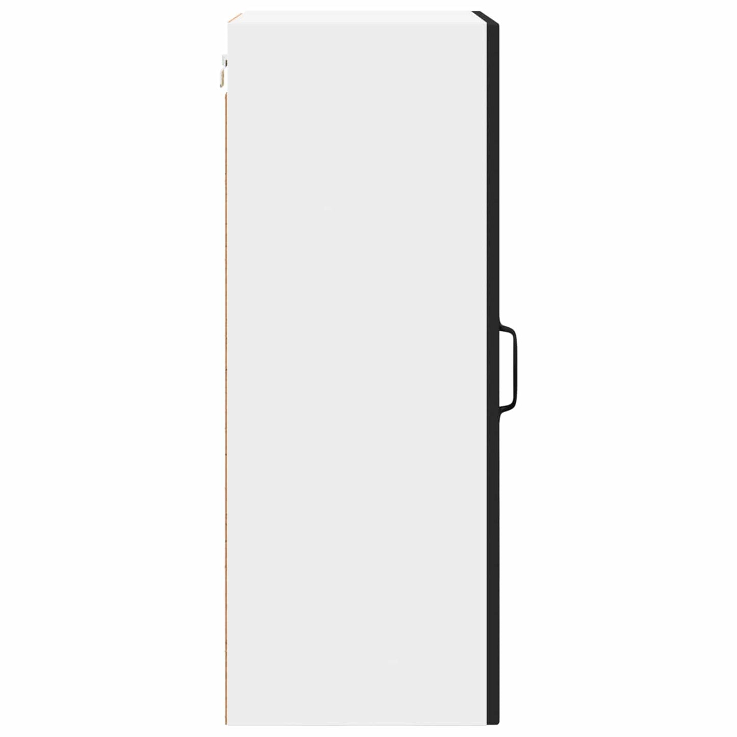 vidaXL Wall Glass Cabinet PORTO Black 40 x 31 x 80 cm Engineered Wood