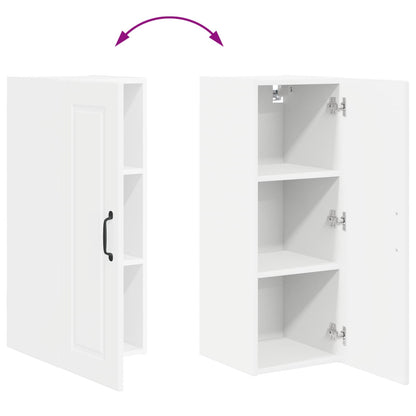 vidaXL Wall Cabinet PORTO White 30 x 31 x 80 cm Engineered Wood