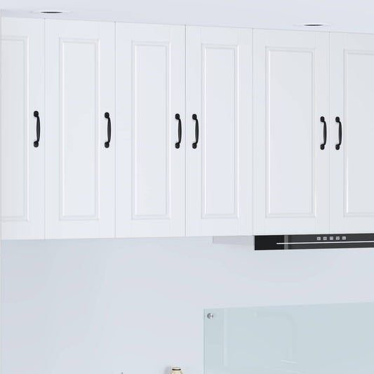 vidaXL Wall Cabinet PORTO 2 pcs White 30 x 31 x 80 cm Engineered Wood