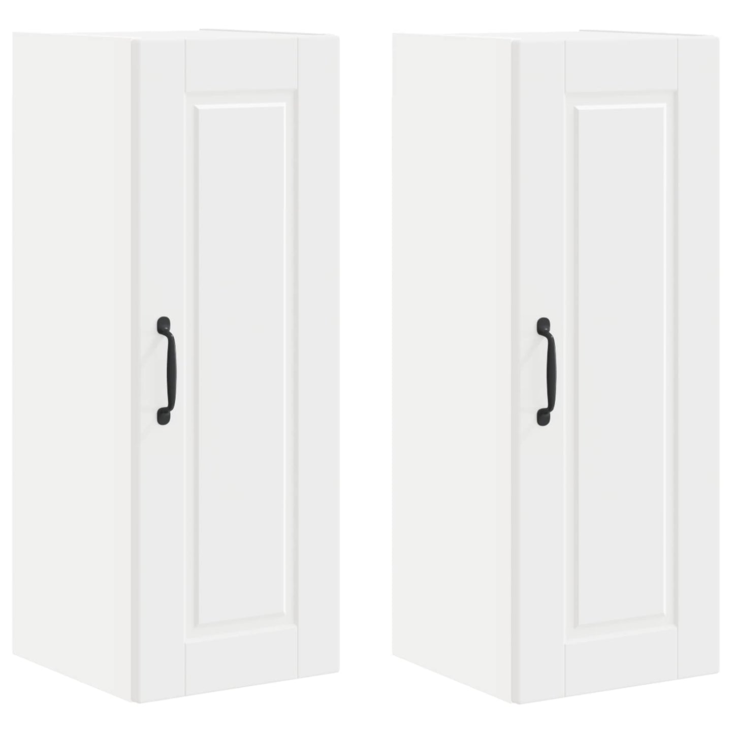 vidaXL Wall Cabinet PORTO 2 pcs White 30 x 31 x 80 cm Engineered Wood