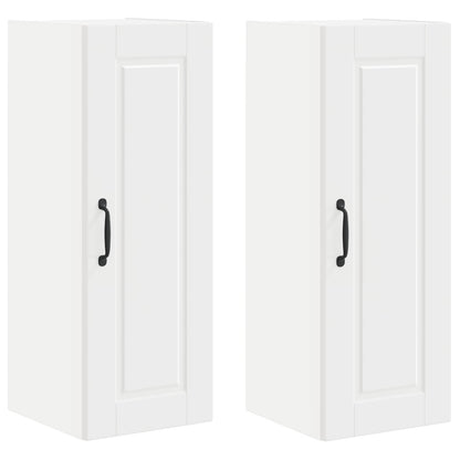 vidaXL Wall Cabinet PORTO 2 pcs White 30 x 31 x 80 cm Engineered Wood