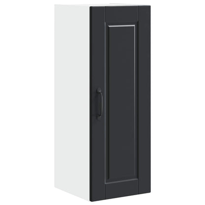 vidaXL Wall Cabinet PORTO Black 30 x 31 x 80 cm Engineered Wood
