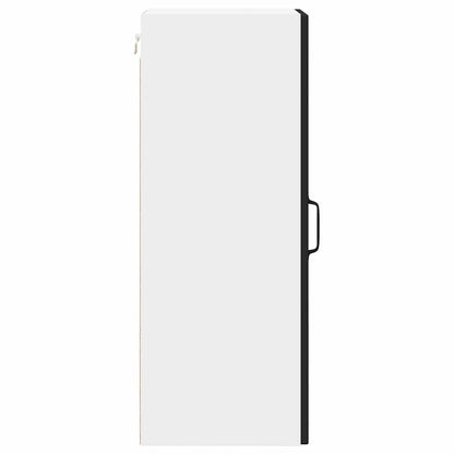 vidaXL Wall Cabinet PORTO Black 30 x 31 x 80 cm Engineered Wood