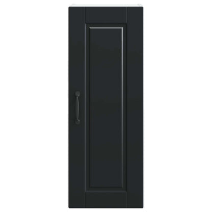 vidaXL Wall Cabinet PORTO 2 pcs Black 30 x 31 x 80 cm Engineered Wood