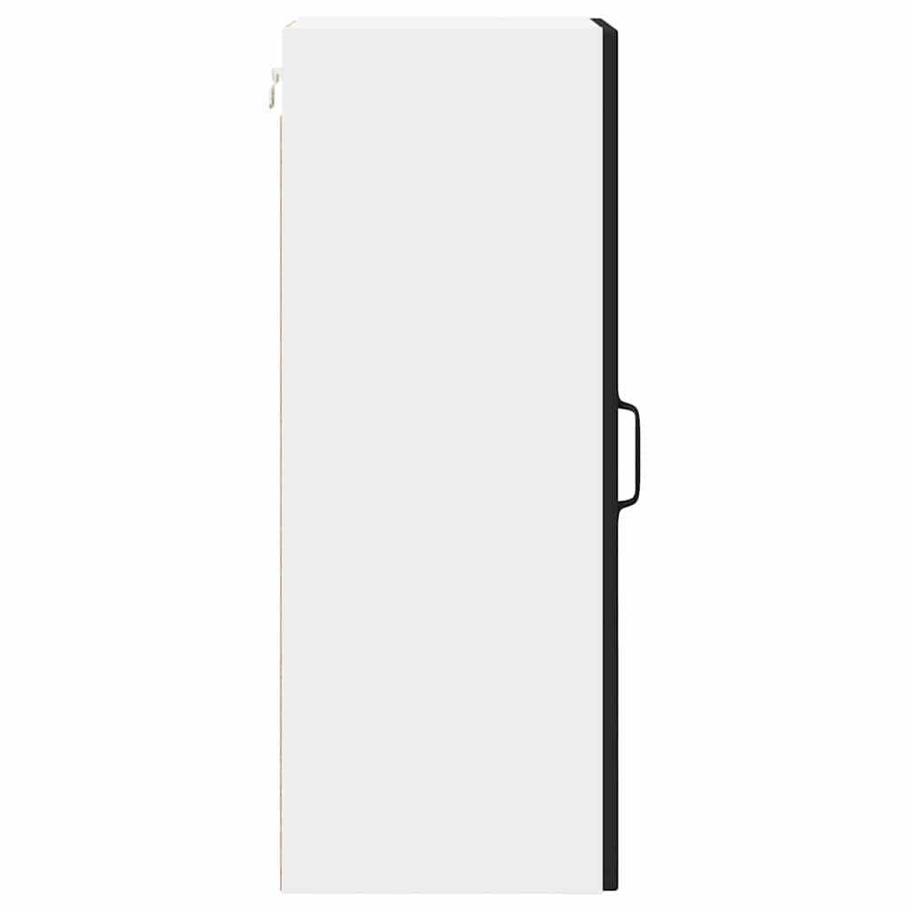vidaXL Wall Cabinet PORTO 2 pcs Black 30 x 31 x 80 cm Engineered Wood