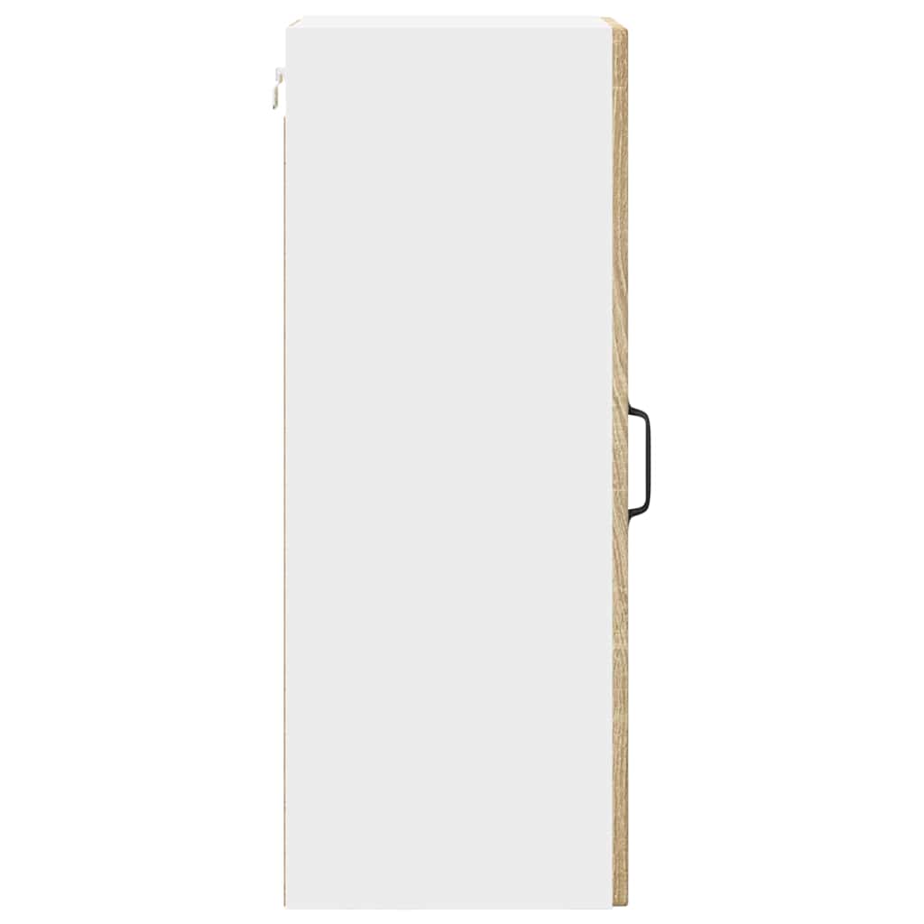 vidaXL Wall Cabinet PORTO Sonoma Oak 30 x 31 x 80 cm Engineered Wood
