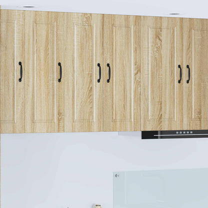 vidaXL Wall Cabinet PORTO 2 pcs Sonoma Oak 30 x 31 x 80 cm