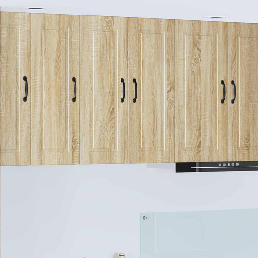vidaXL Wall Cabinet PORTO 2 pcs Sonoma Oak 30 x 31 x 80 cm