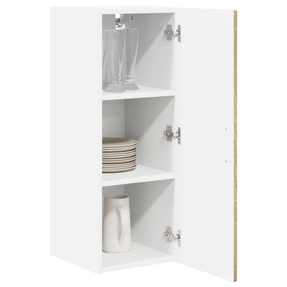 vidaXL Wall Cabinet PORTO 2 pcs Sonoma Oak 30 x 31 x 80 cm