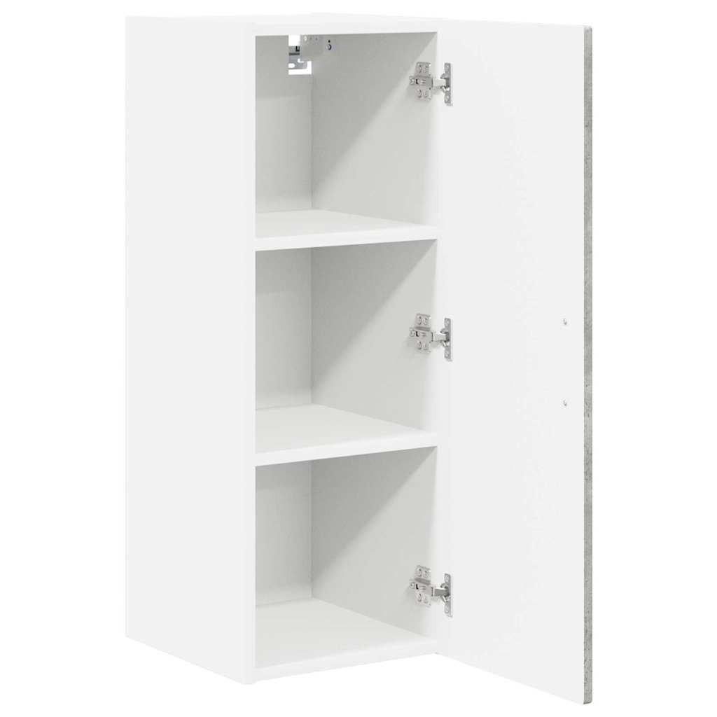 vidaXL Wall Cabinet PORTO Concrete Grey 30 x 31 x 80 cm