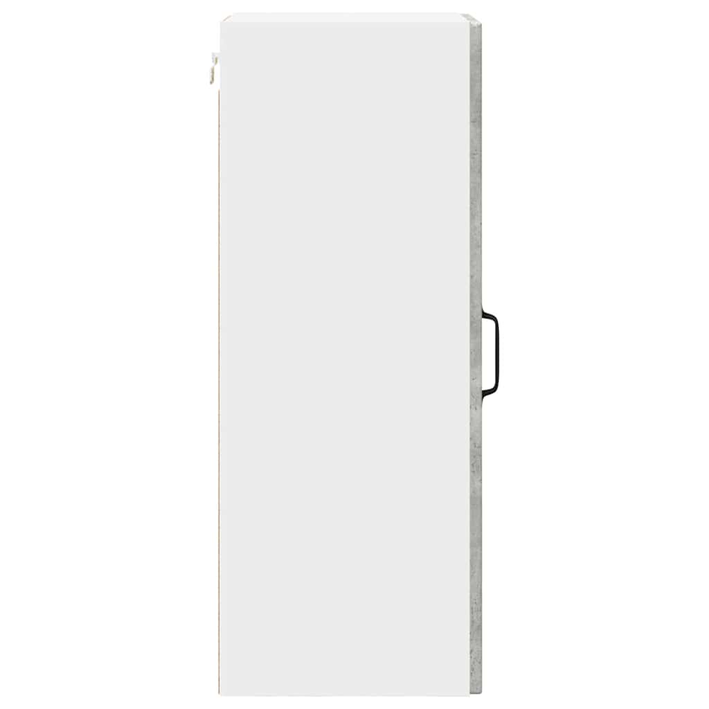 vidaXL Wall Cabinet PORTO Concrete Grey 30 x 31 x 80 cm