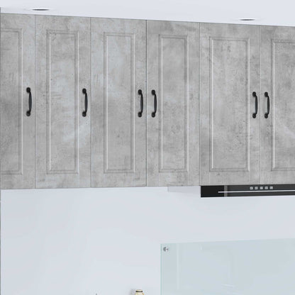 vidaXL Wall Cabinet PORTO 2 pcs Concrete Grey 30 x 31 x 80 cm