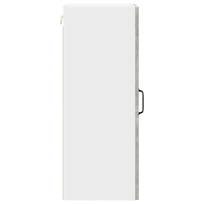 vidaXL Wall Cabinet PORTO 2 pcs Concrete Grey 30 x 31 x 80 cm