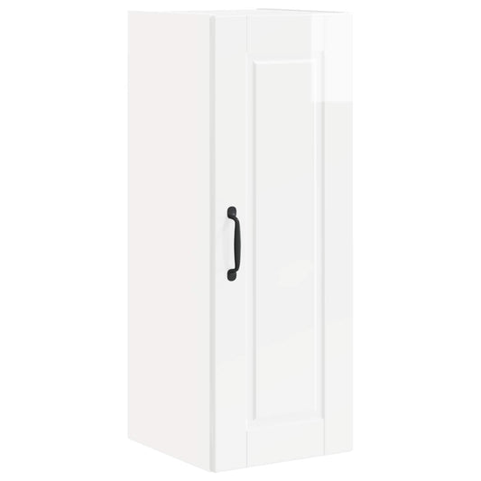 vidaXL Wall Cabinet PORTO High Gloss White 30 x 31 x 80 cm