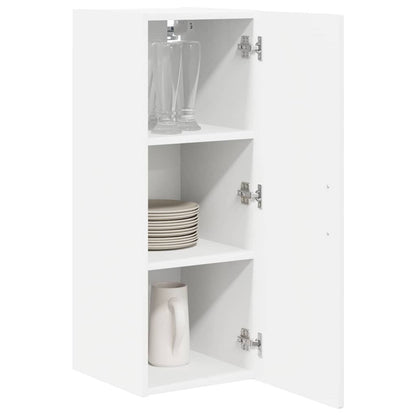 vidaXL Wall Cabinet PORTO High Gloss White 30 x 31 x 80 cm