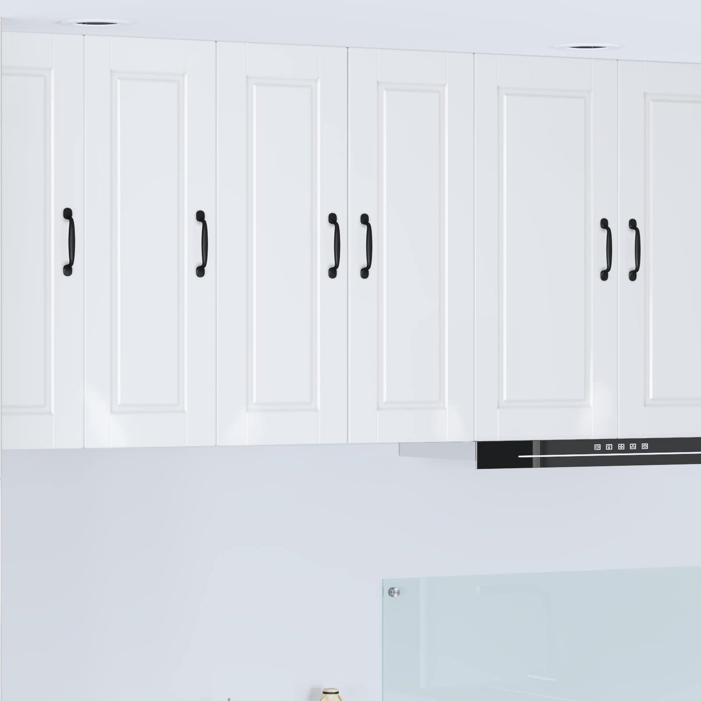 vidaXL Wall Cabinet PORTO 2 pcs High Gloss White 30 x 31 x 80 cm