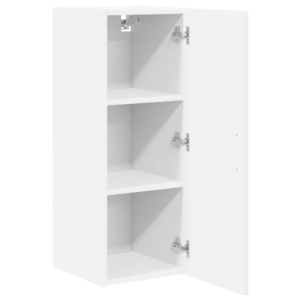 vidaXL Wall Cabinet PORTO 2 pcs High Gloss White 30 x 31 x 80 cm