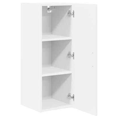 vidaXL Wall Cabinet PORTO 2 pcs High Gloss White 30 x 31 x 80 cm