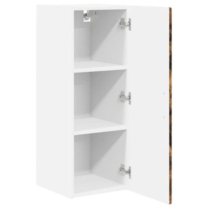 vidaXL Wall Cabinet PORTO 2 pcs Smoked Oak 30 x 31 x 80 cm