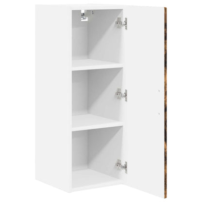 vidaXL Wall Cabinet PORTO 2 pcs Smoked Oak 30 x 31 x 80 cm