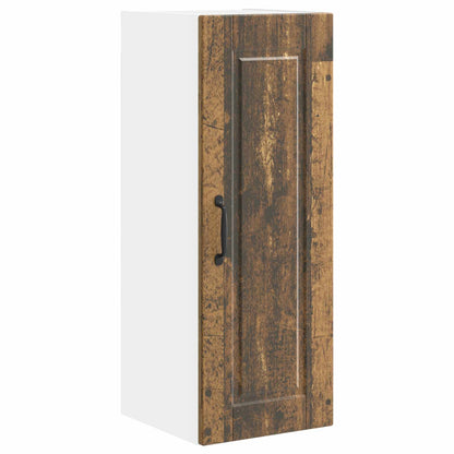 vidaXL Wall Cabinet PORTO 2 pcs Smoked Oak 30 x 31 x 80 cm