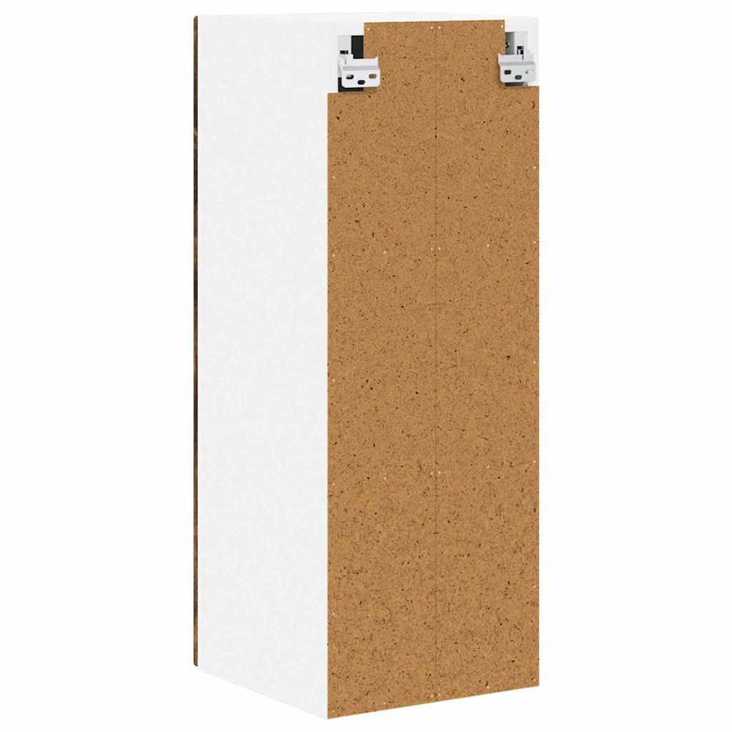 vidaXL Wall Cabinet PORTO 2 pcs Smoked Oak 30 x 31 x 80 cm