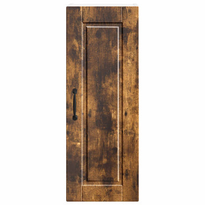 vidaXL Wall Cabinet PORTO 2 pcs Smoked Oak Engineered Wood
