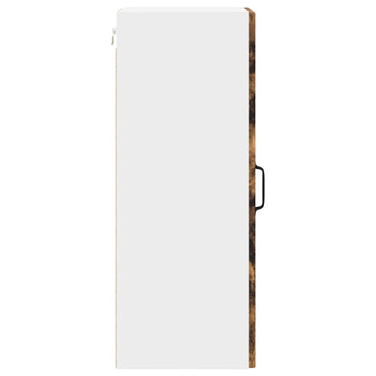 vidaXL Wall Cabinet PORTO 2 pcs Smoked Oak 30 x 31 x 80 cm
