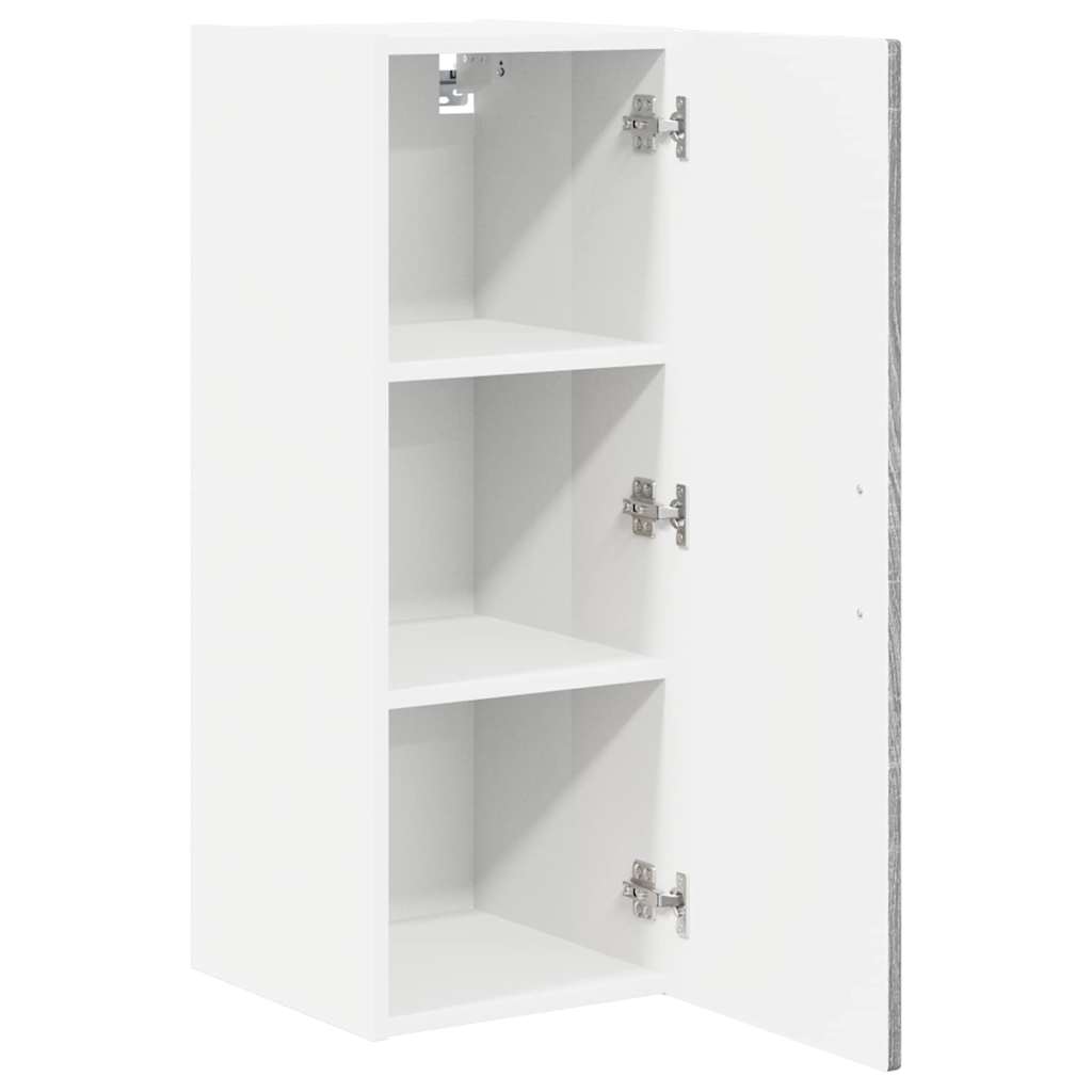 vidaXL Wall Cabinet PORTO Grey Sonoma 30 x 31 x 80 cm Engineered Wood